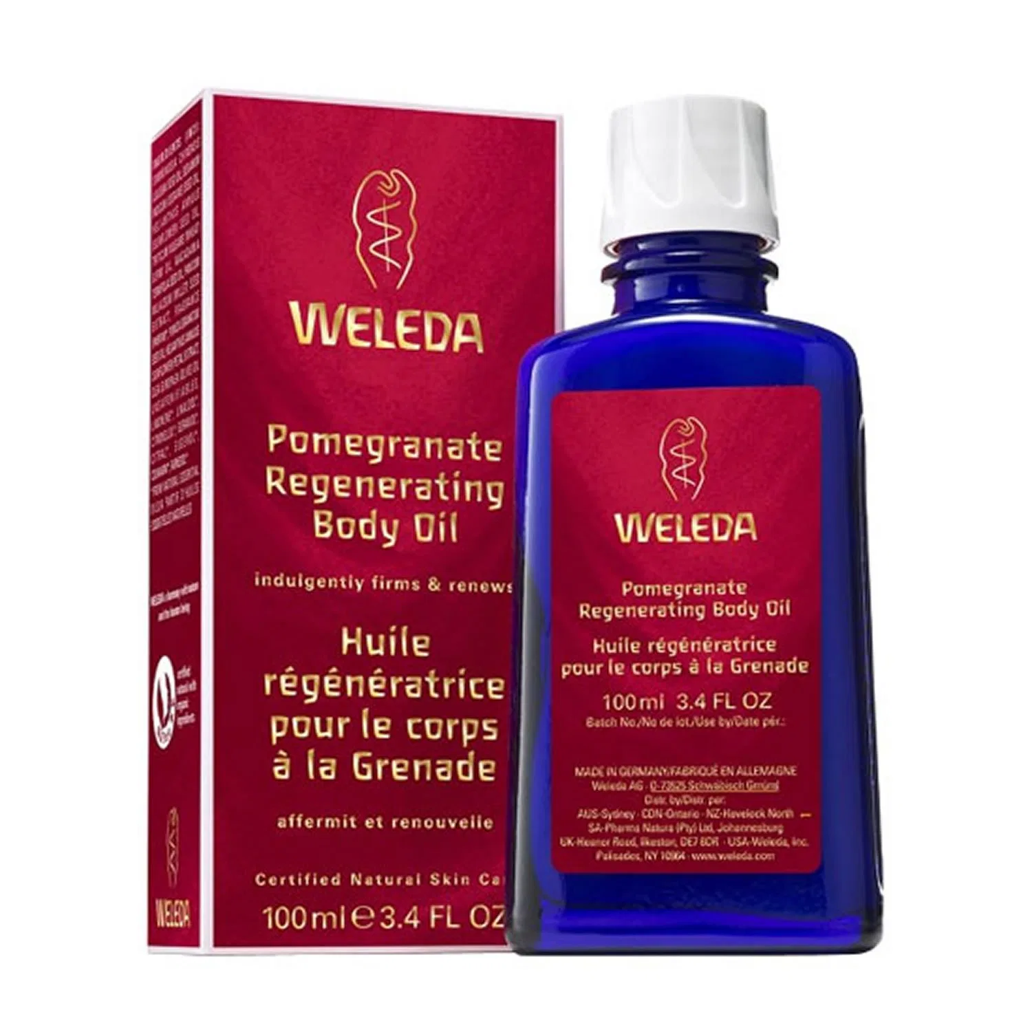 Масло для тела Weleda Pomegranate Regenerating, 100ml, PACK OF 6