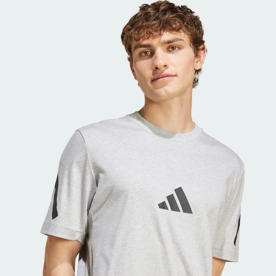 Футболка с длинным рукавом Z.N.E. Tee adidas, Серый — фото 4