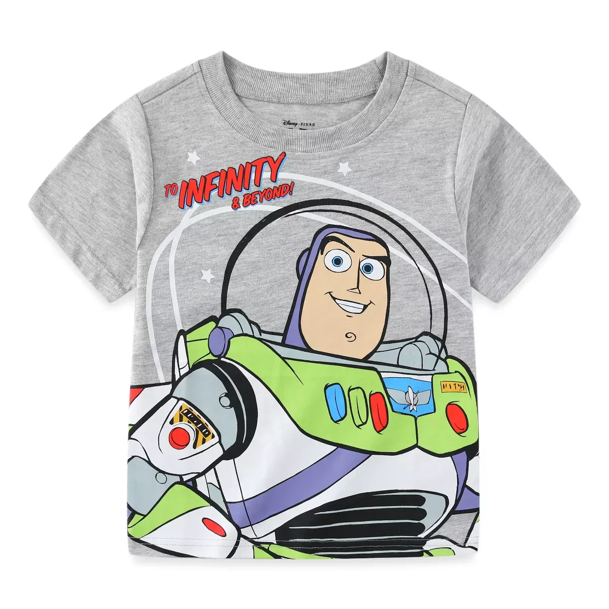 Детский комплект футболок с принтом Toy Story 4 Pack, Toy Story, Heather Gray — фото 4