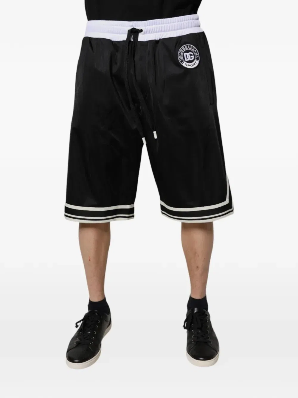 Шорты DG Sport с нашивкой-логотипом DOLCE & GABBANA, черный