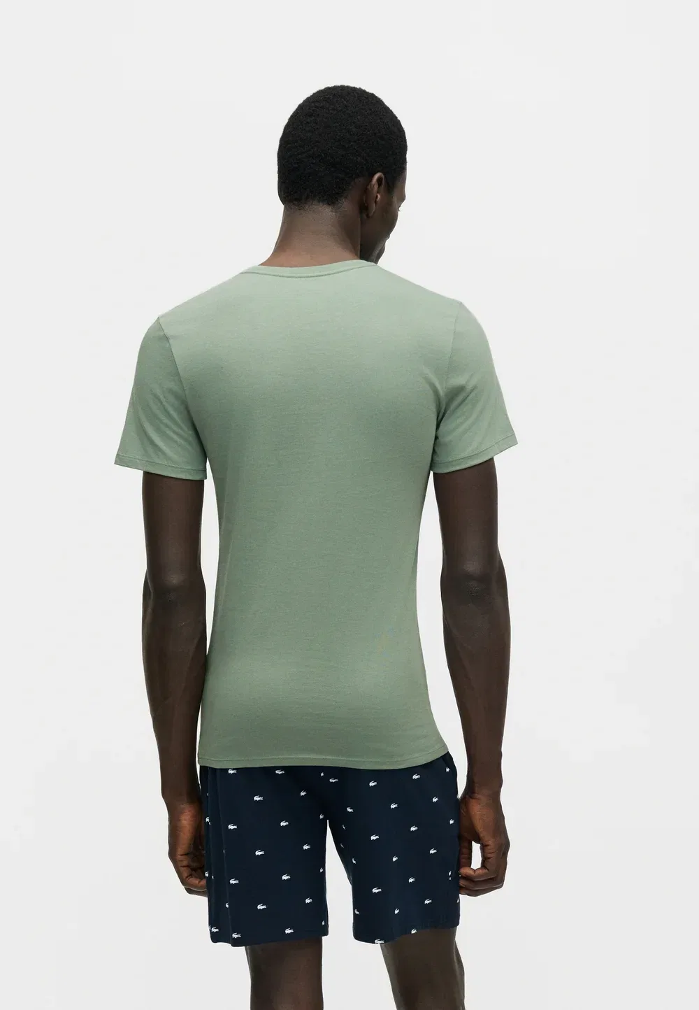 3 комплекта - майка Lacoste, Black/Grey/Light Green — фото 4