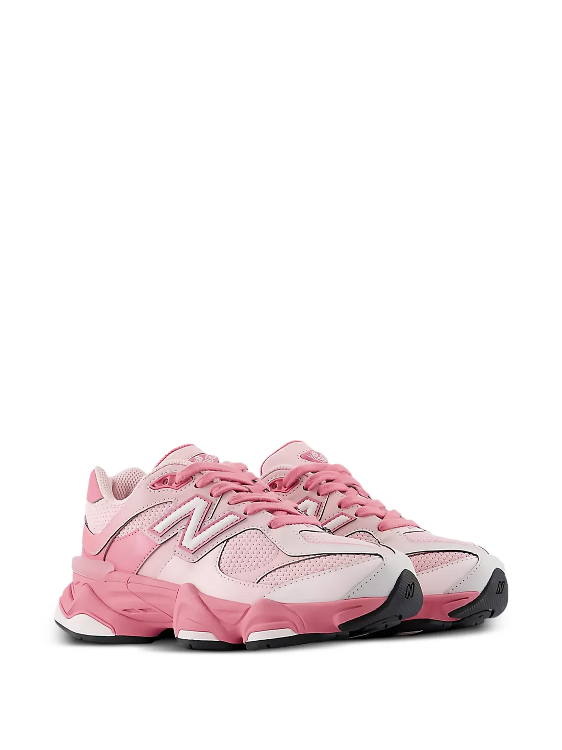 Кроссовки 9060 на шнуровке New Balance Kids, розовый — фото 2