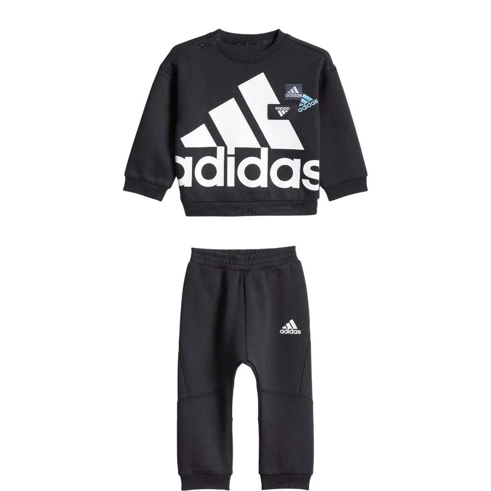 Детский спортивный комплект с логотипом Adidas, Navy Blue/White