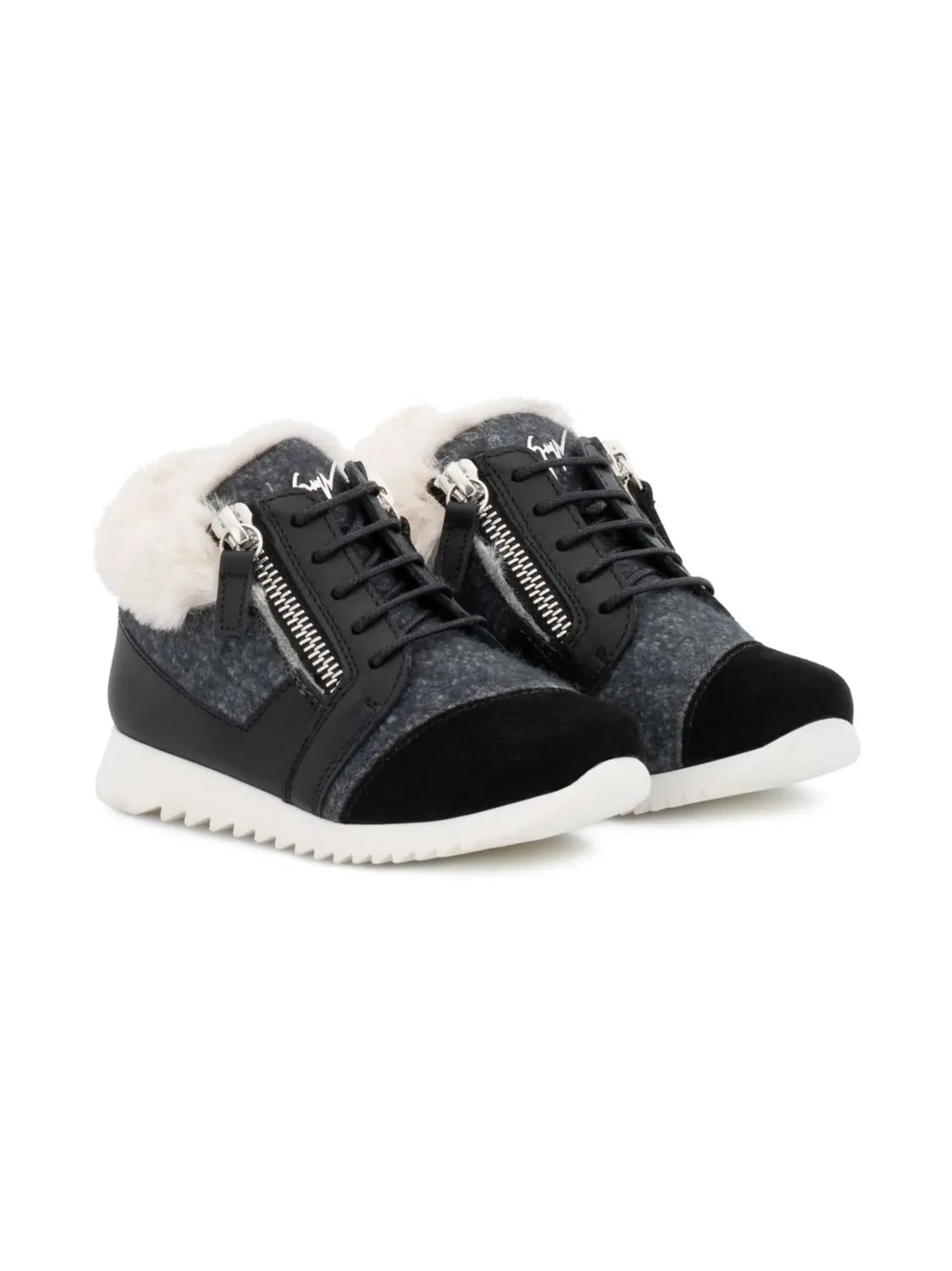 Низкие кроссовки Runner Jr. Giuseppe Zanotti, черный