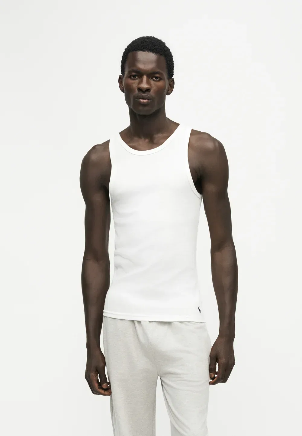 Классический комплект из 2 маек - нижняя рубашка Polo Ralph Lauren, Black/White — фото 2