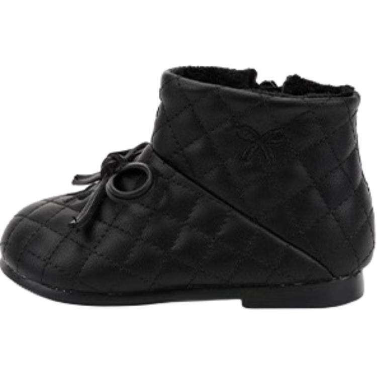 

Непромокаемые противоударные утепленные высокие ботинки для малышей QINUOSHU, черный Winter Fleece-Lined