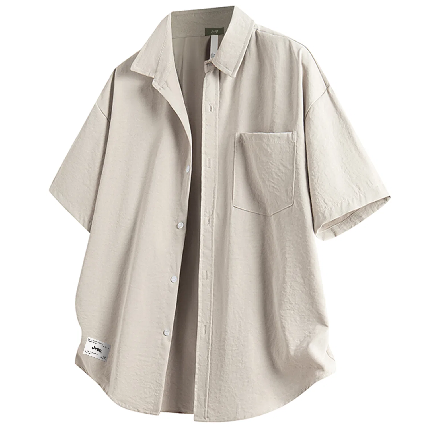 Детская рубашка с коротким рукавом Jeep Leisure Collection, Beige Gray