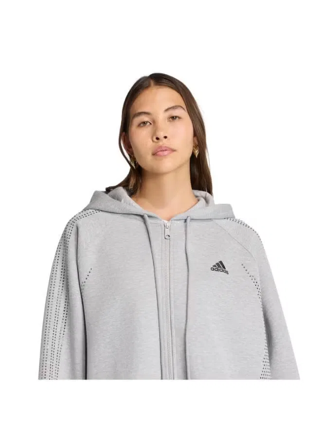 Свитшот с прозрачными вставками Teamgeist Adidas Originals, серый — фото 3