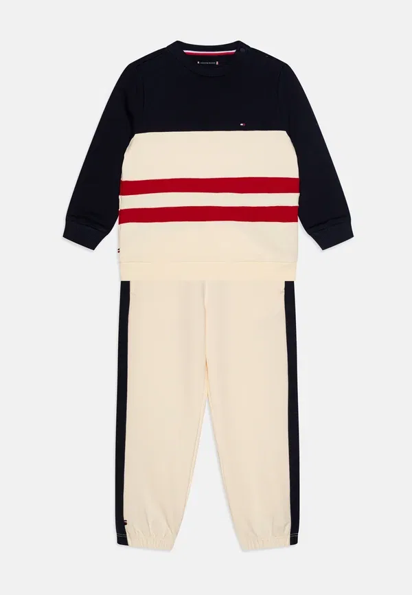 Комплект из свитшота и брюк с полосками Colorblock unisex set Tommy Hilfiger, calico