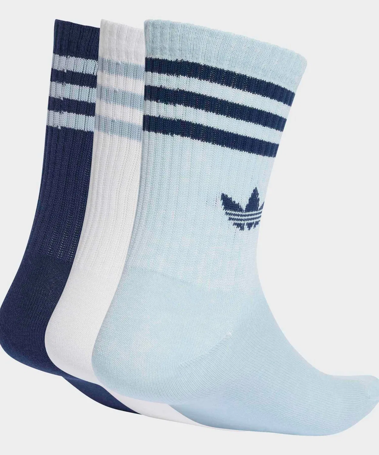 Мужские носки с тремя полосками, комплект из 3 пар Adidas, Blue — фото 2