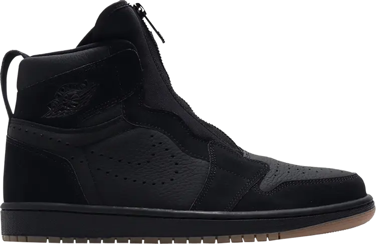 

Кроссовки Air Jordan 1 Retro High Zip Black Gum, черный