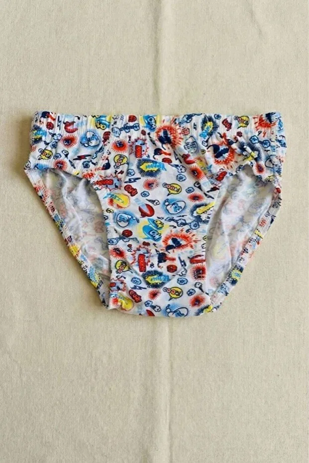 Детский комплект трусов для мальчиков с принтом 5-Pack baby boy cotton underwear set Tutku, Multicolor — фото 4