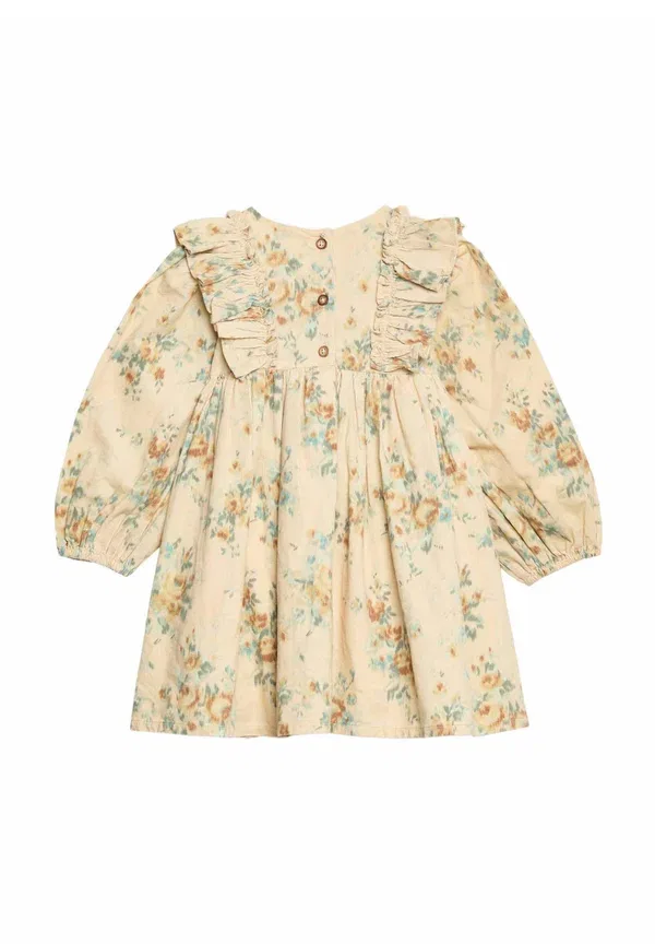 Платье-рубашка с цветочным принтом Floral frill - shirt dress Marks & Spencer, multi, мультиколор — фото 2
