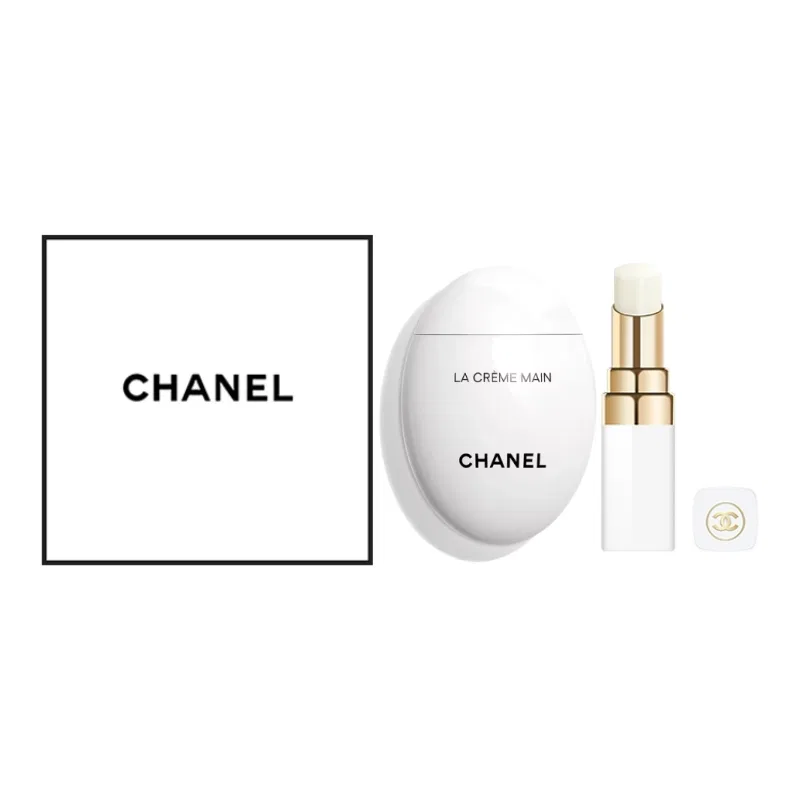 Набор для ухода за кожей Miss Cocoa Lip Balm 3g + Hand Cream 50ml, CHANEL, Black