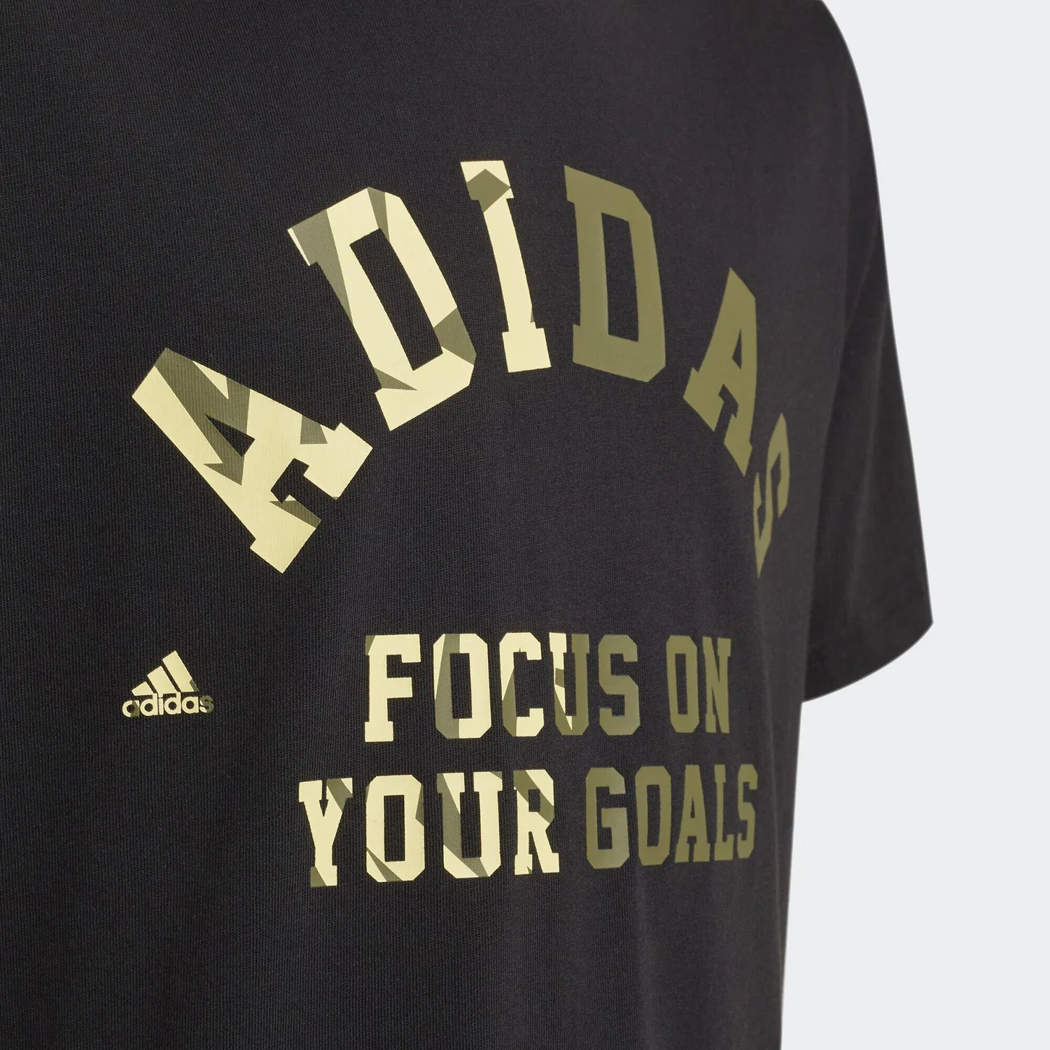 Детская футболка с принтом Graphic Adidas, Schwarz — фото 3