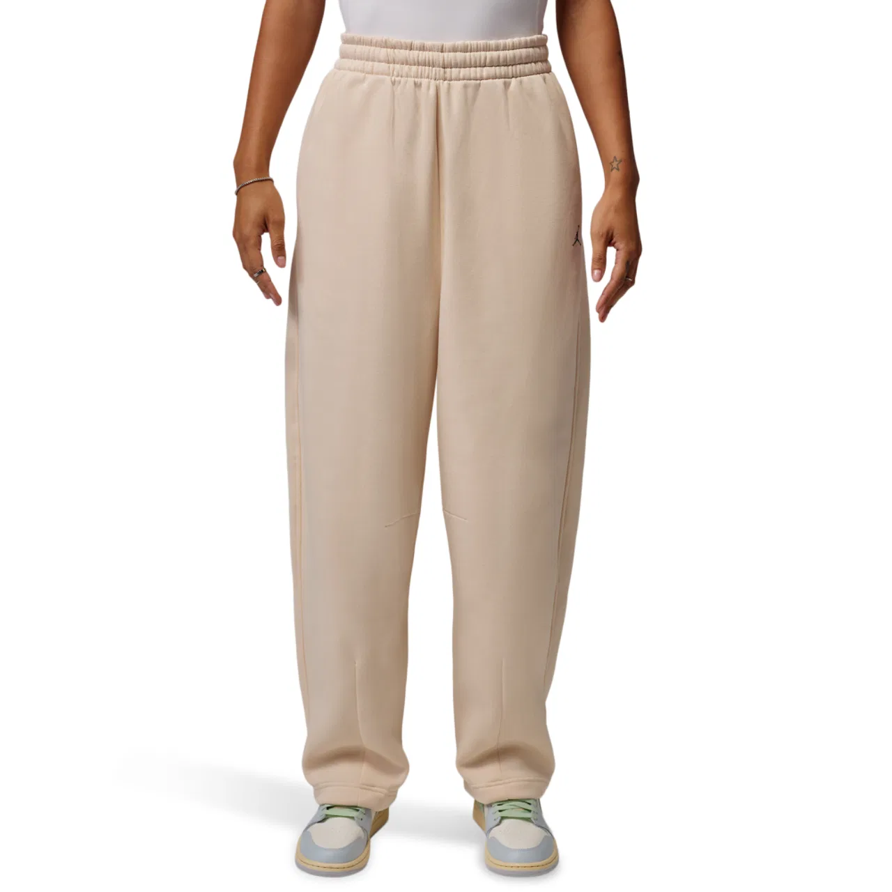 Женские брюки свободного кроя с флисом Jordan Brooklyn Fleece, Jordan, Pearl White