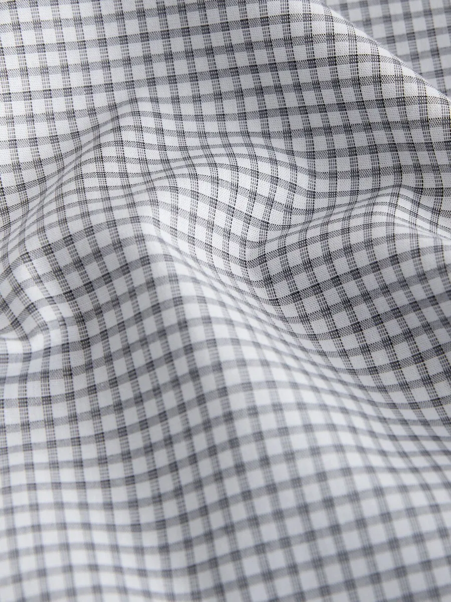 Рубашка Next Regular fit Button Up Shirt 'Archive' белого цвета — фото 4