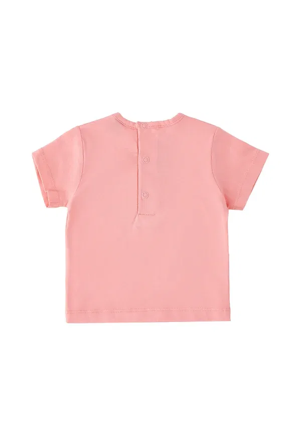 Футболка с принтом из хлопка Unisex - print t-shirt Roy Rogers, Pink Bubble, розовый — фото 2