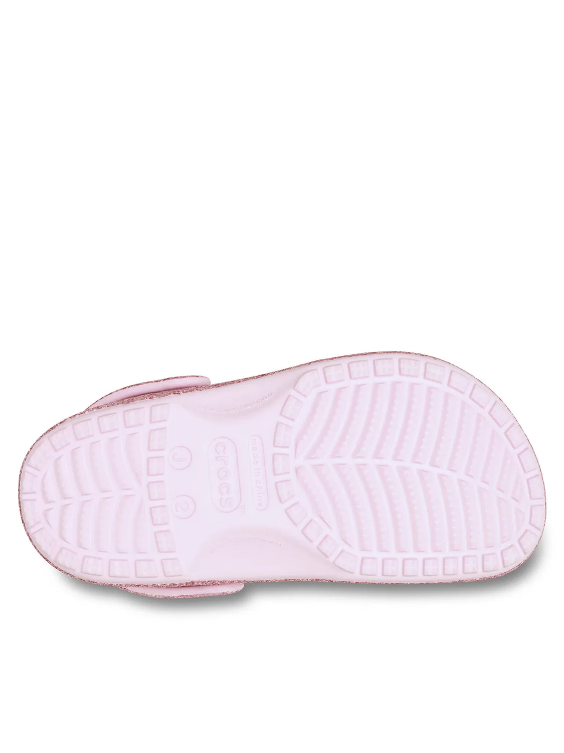 Шлепанцы для девочки Classic Chunky Glitter Clog Crocs, розовый — фото 4