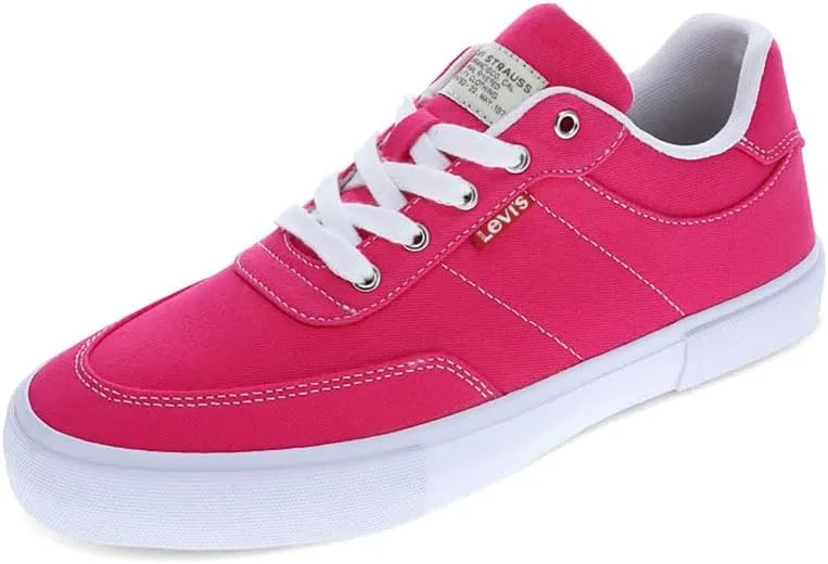 Детские кеды на шнуровке из твила и канвы Maribel CVS Levi's, Fuschia