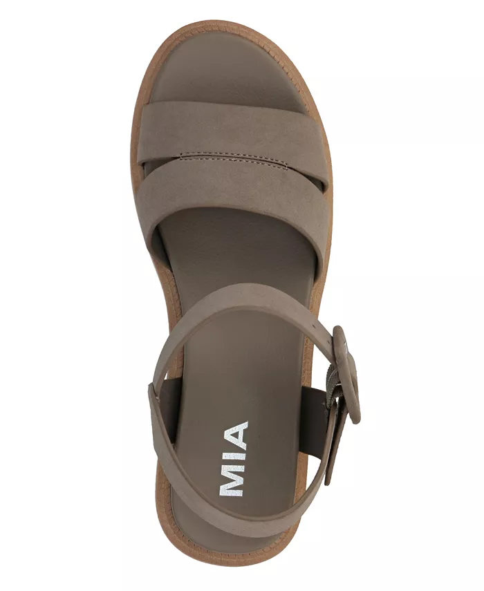 Женские сандалии Jovie на платформе MIA, коричневый/бежевый — фото 4