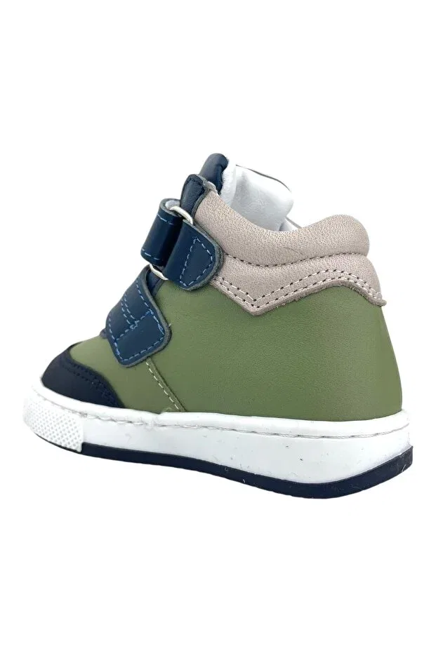Детские туфли для мальчиков с застежкой-липучкой Nubebe, Denim-Green — фото 3