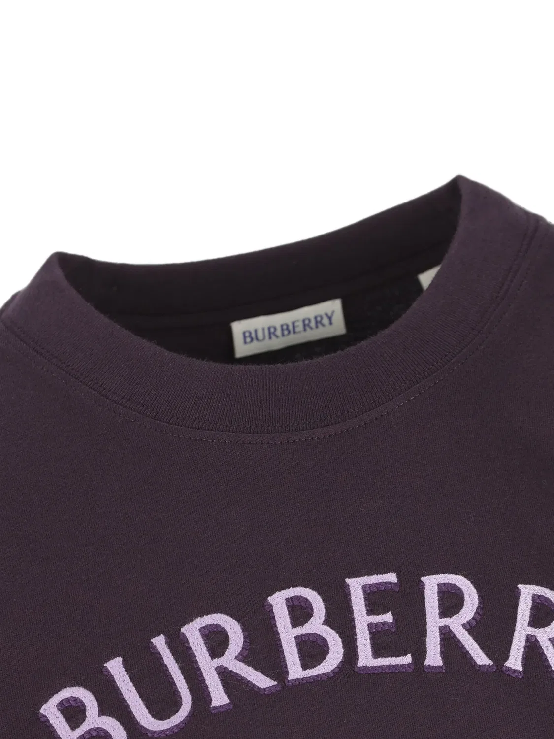 Футболка Knight Check из хлопка Burberry, фиолетовый — фото 2