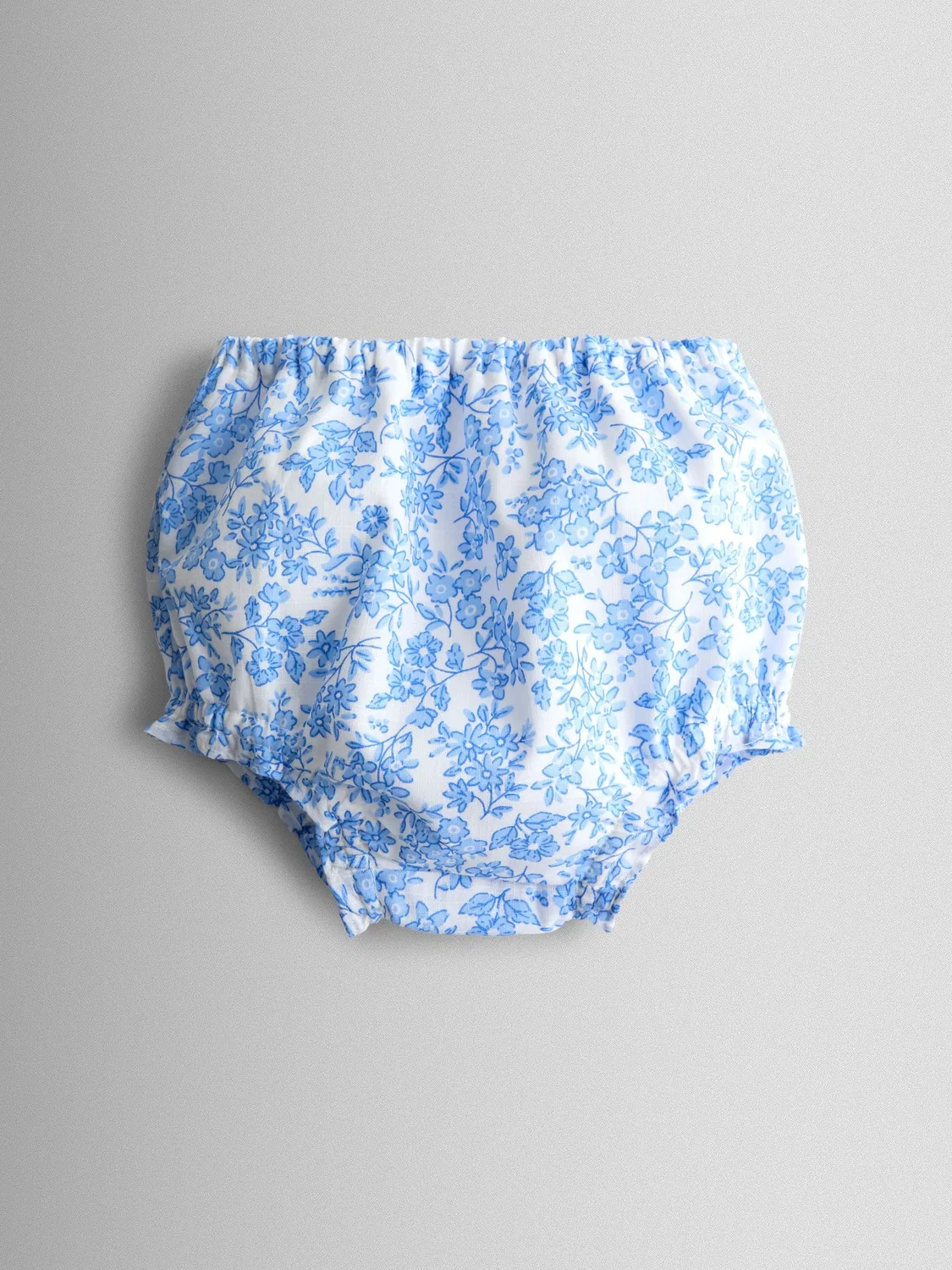 Платье с вышивкой и цветочным принтом Garden Floral от Jojo Maman Bébé, голубой — фото 4
