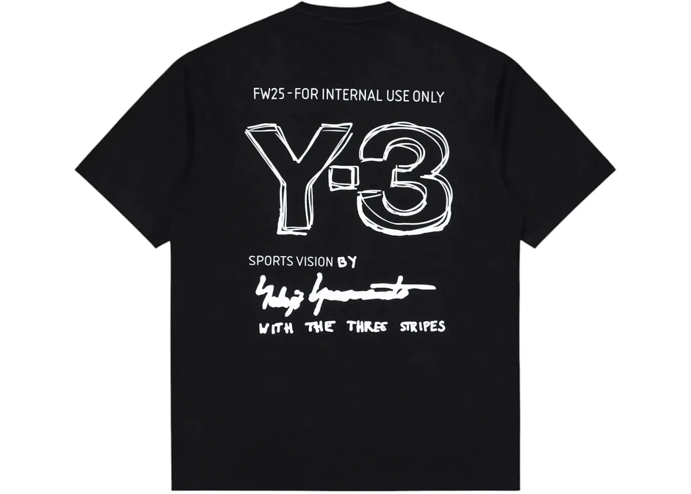 Мужская футболка с длинным рукавом Adidas x Y3 Merch S/S T-shirt, Black