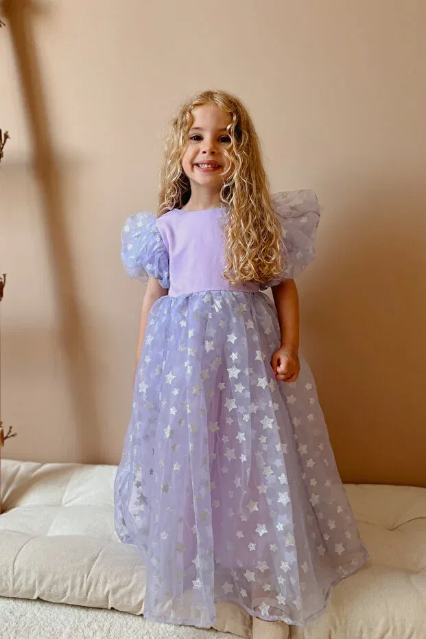 Детское платье для девочек с длинным рукавом Elsa Le Mabelle, Lilac