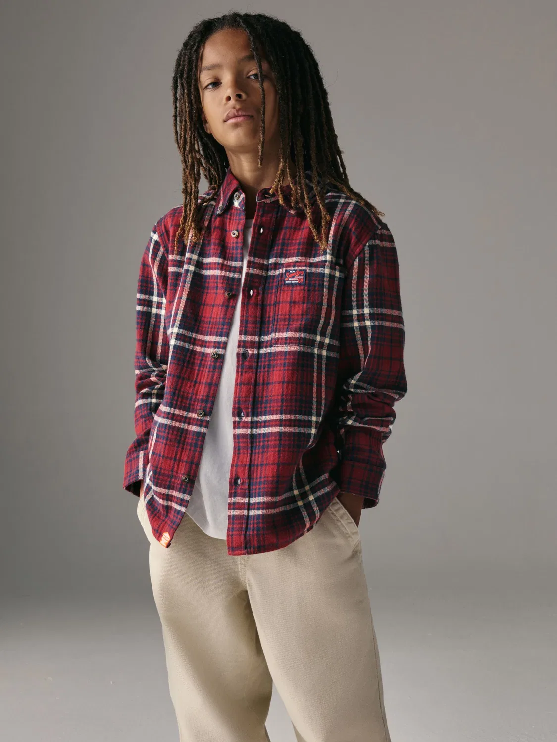 Рубашка в клетку Superdry Red