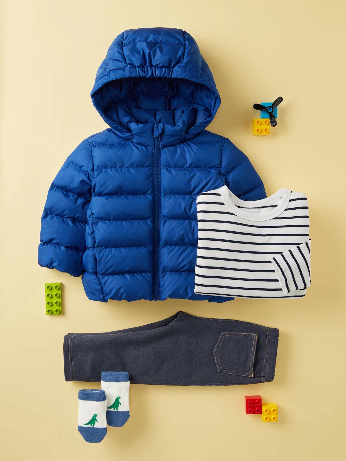 Парка Uniqlo Pufftech, моющаяся, синий — фото 2