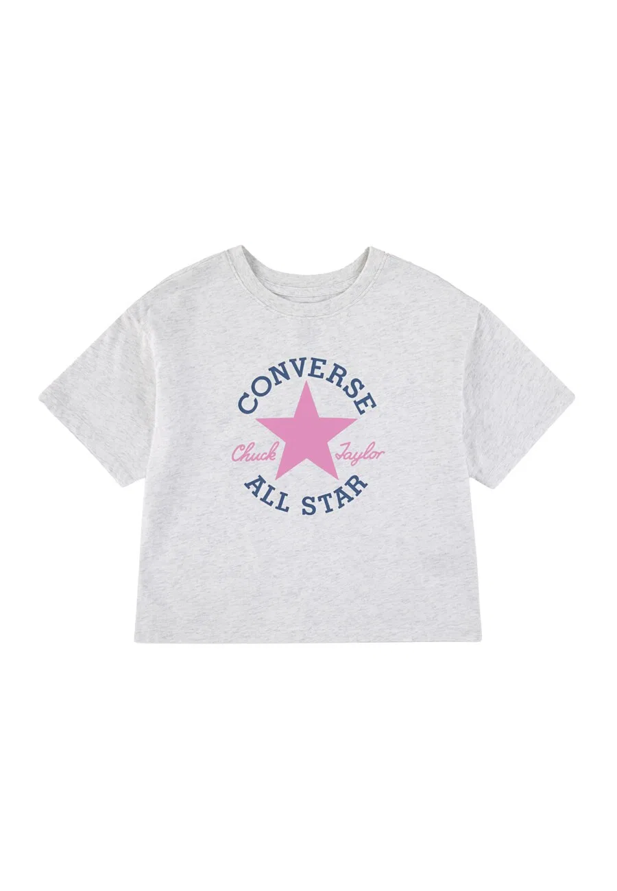 Футболка CONVERSE серого цвета с пятнистым рисунком