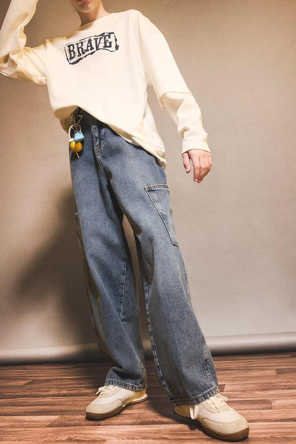 Джинсы прямые для мальчика Denim Defacto, синий — фото 2