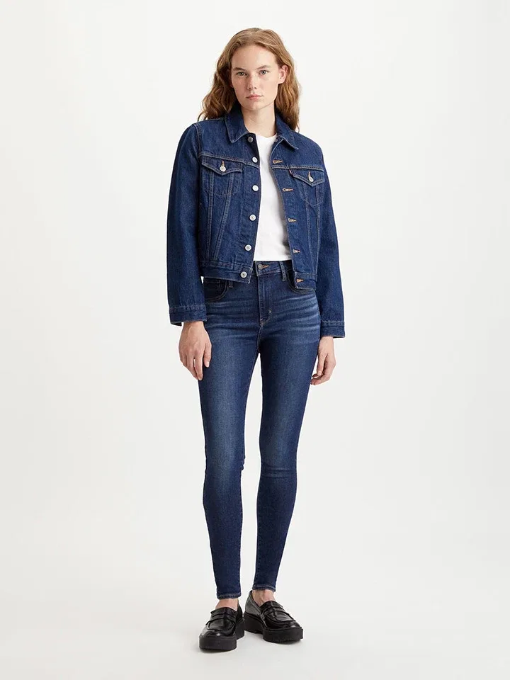 Женские джинсы с завышенной талией Levi's, Dark Blue
