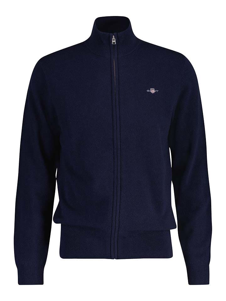 

Gant Шерстяной кардиган темно-синего цвета