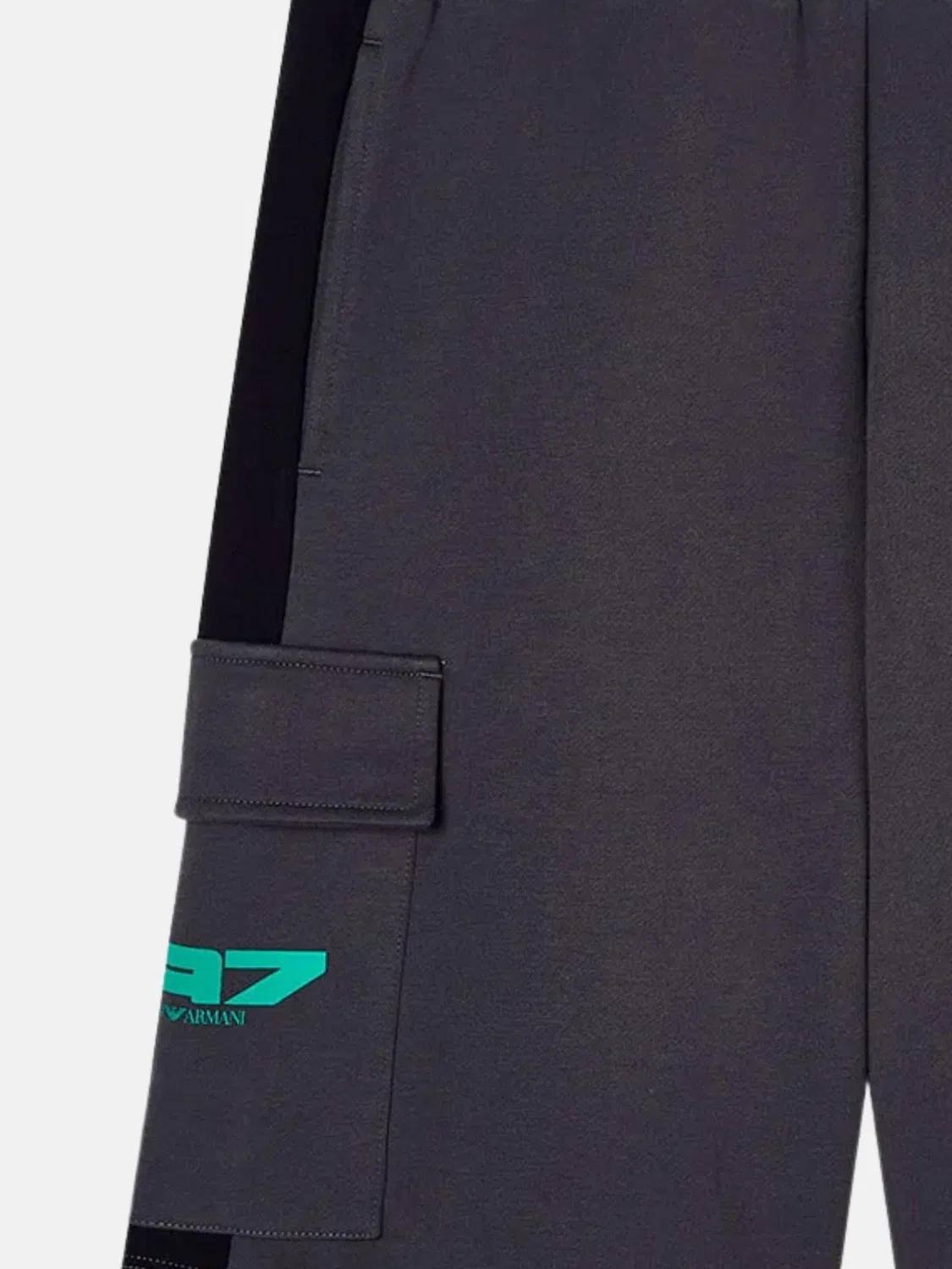 Шорты EA7 Emporio Armani Regular Pants EA7 EMPORIO Armani kids BERMUDA FELPA BERMUDA серого цвета — фото 3