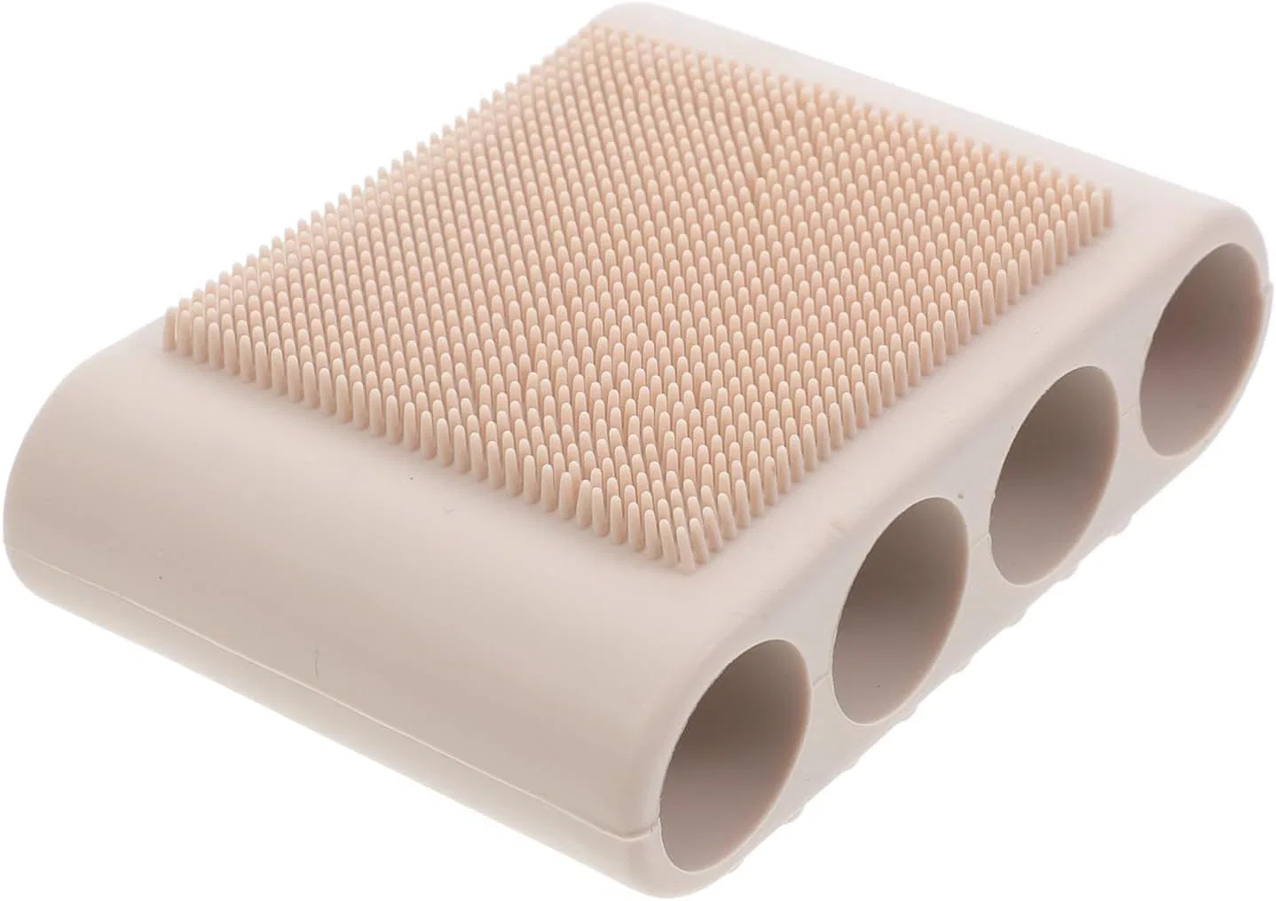 Щетка для массажа кожи головы Silicone Scalp Massager, WOONEKY, 1 шт, Beige