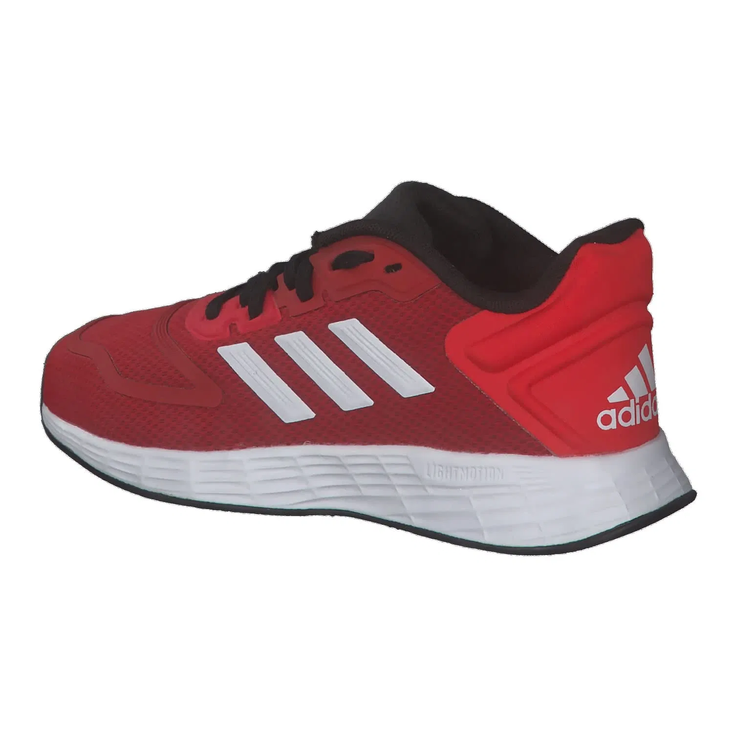 Детские кроссовки для мальчиков с шнуровкой Duramo 10k Adidas, Bright Red White Black — фото 3