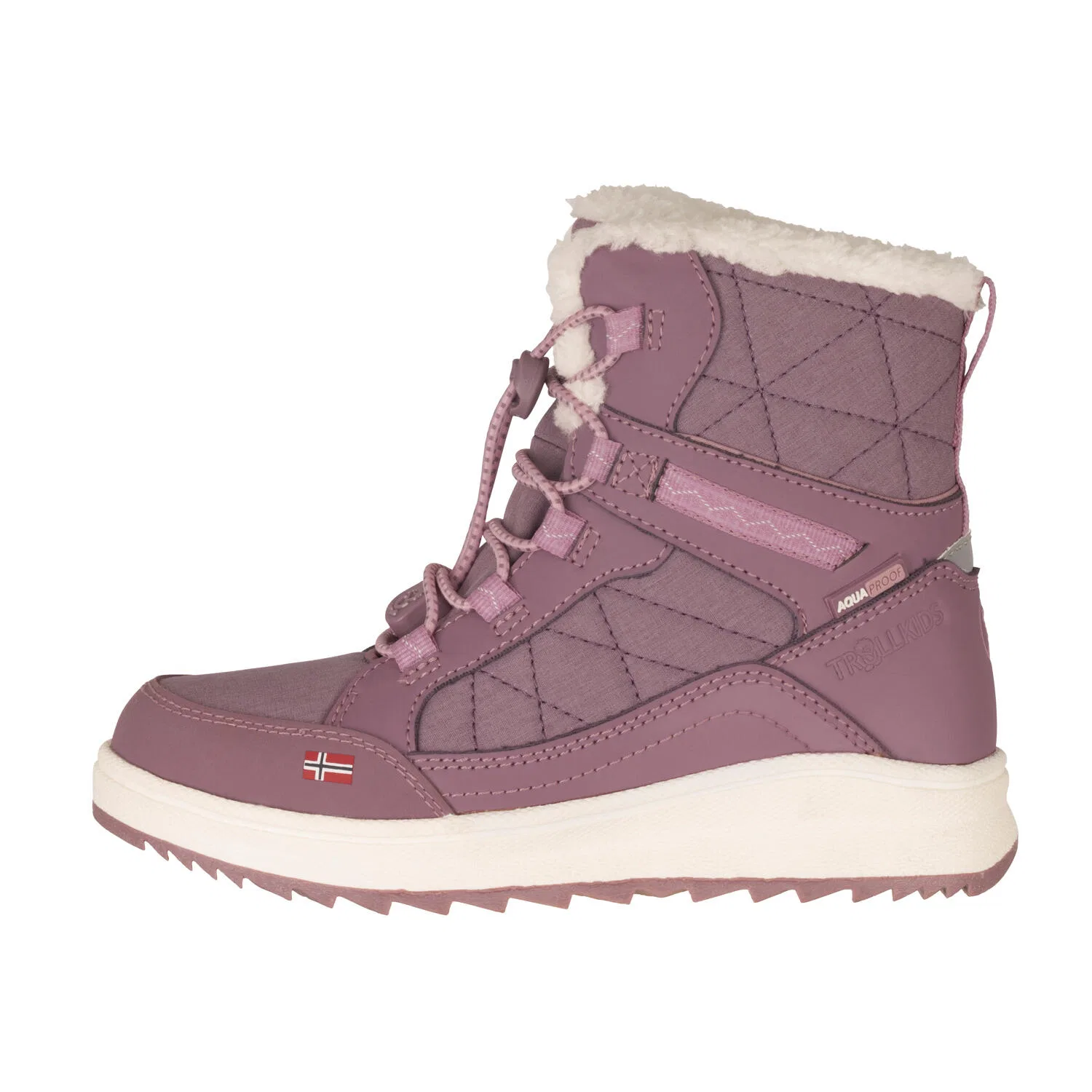Детские водонепроницаемые зимние ботинки Girls Arendal Winter Boots XT Trollkids, Bordeaux Pfirsichfarben