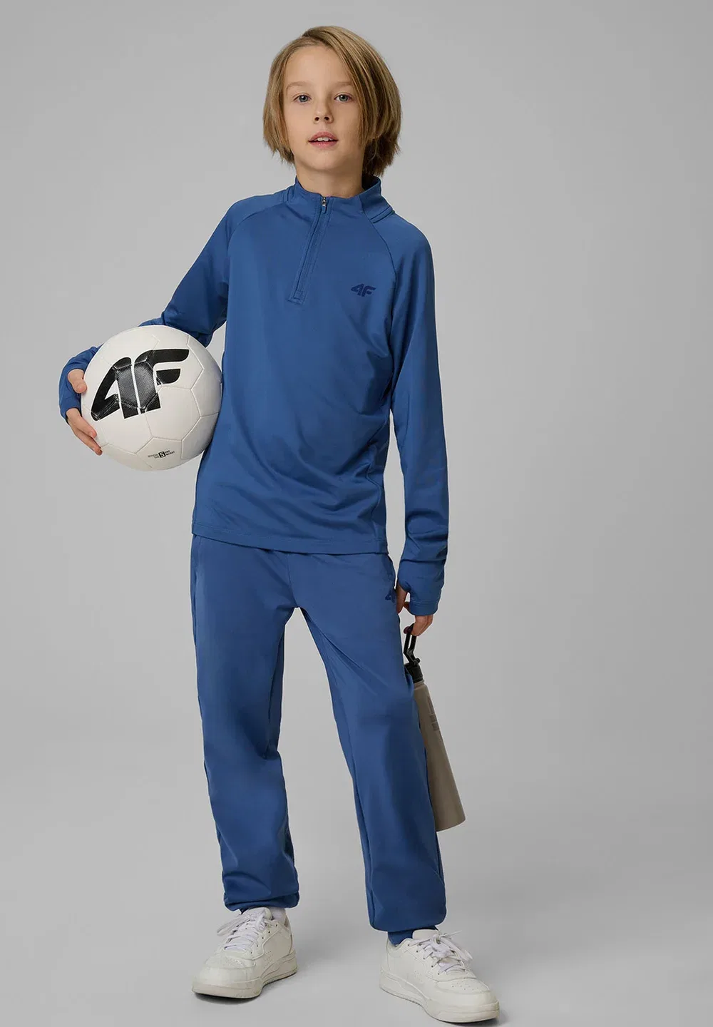 Spodnie sportowe szybkoschnące chłopięce - czarne 134/140 (8-10 лат) - спортивные штаны 4F, Navy
