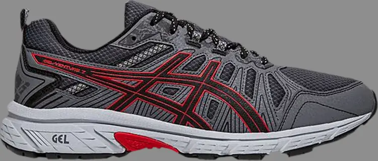 

Кроссовки gel venture 7 'black classic red' Asics, черный