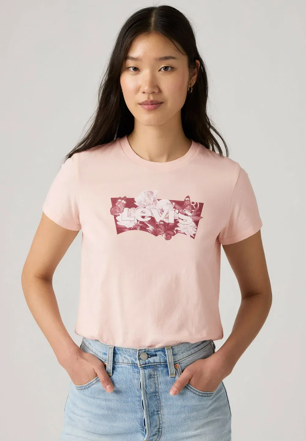 Идеальная футболка - футболка с принтом Levi'S, Core Sportswear Logo - Pinks