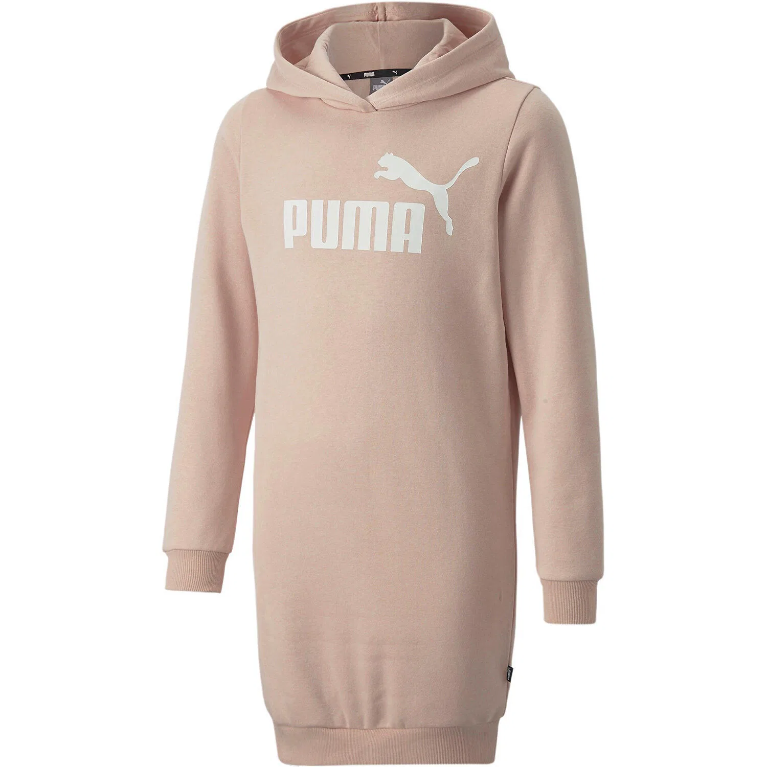 Детское платье из футера Essentials Logo Hooded Dress Puma, Quarzrosa