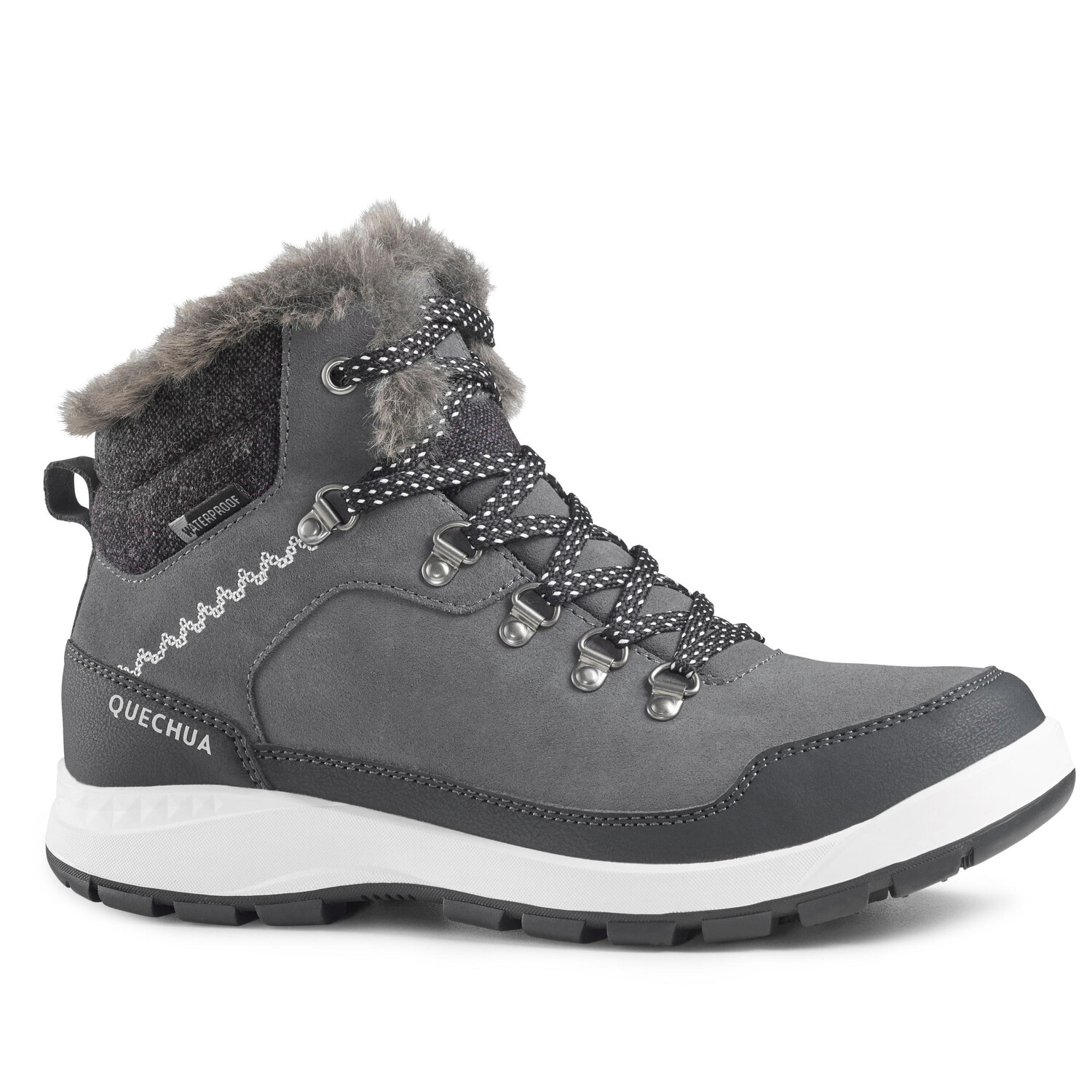

Ботинки зимние Quechua SH500 X-Warm непромокаемые, серый