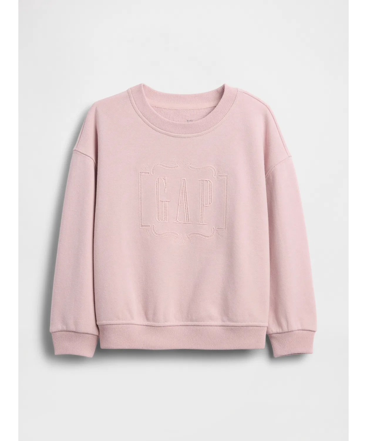 Детский свитшот с длинным рукавомVintage Soft French Terry GAP Logo GAP, Pink