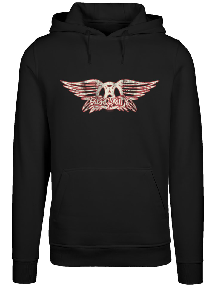 

Толстовка с логотипом рок-группы Aerosmith черного цвета F4NT4STIC