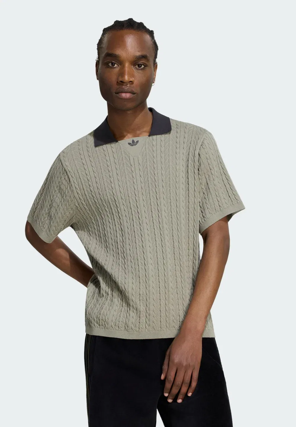 Вязаная рубашка поло ftbl jsy Adidas Originals, Silver Pebble