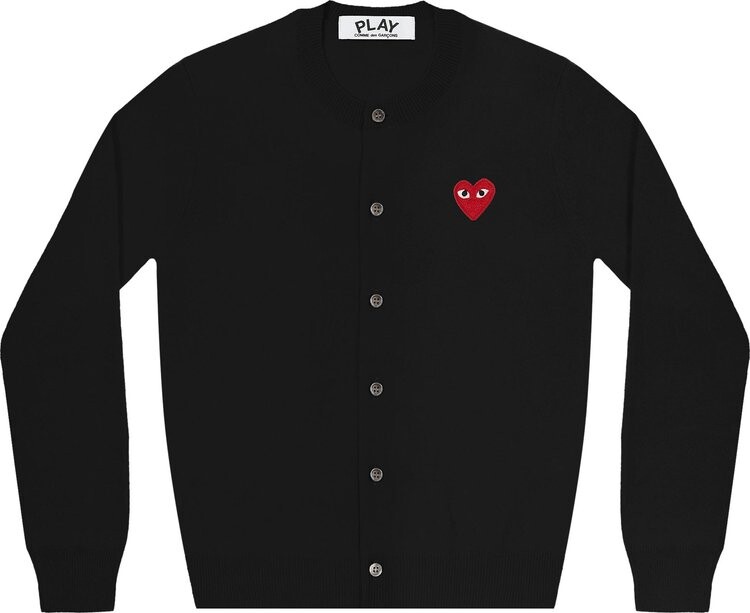 

Кардиган Comme des Garçons PLAY Heart Cardigan 'Black', черный