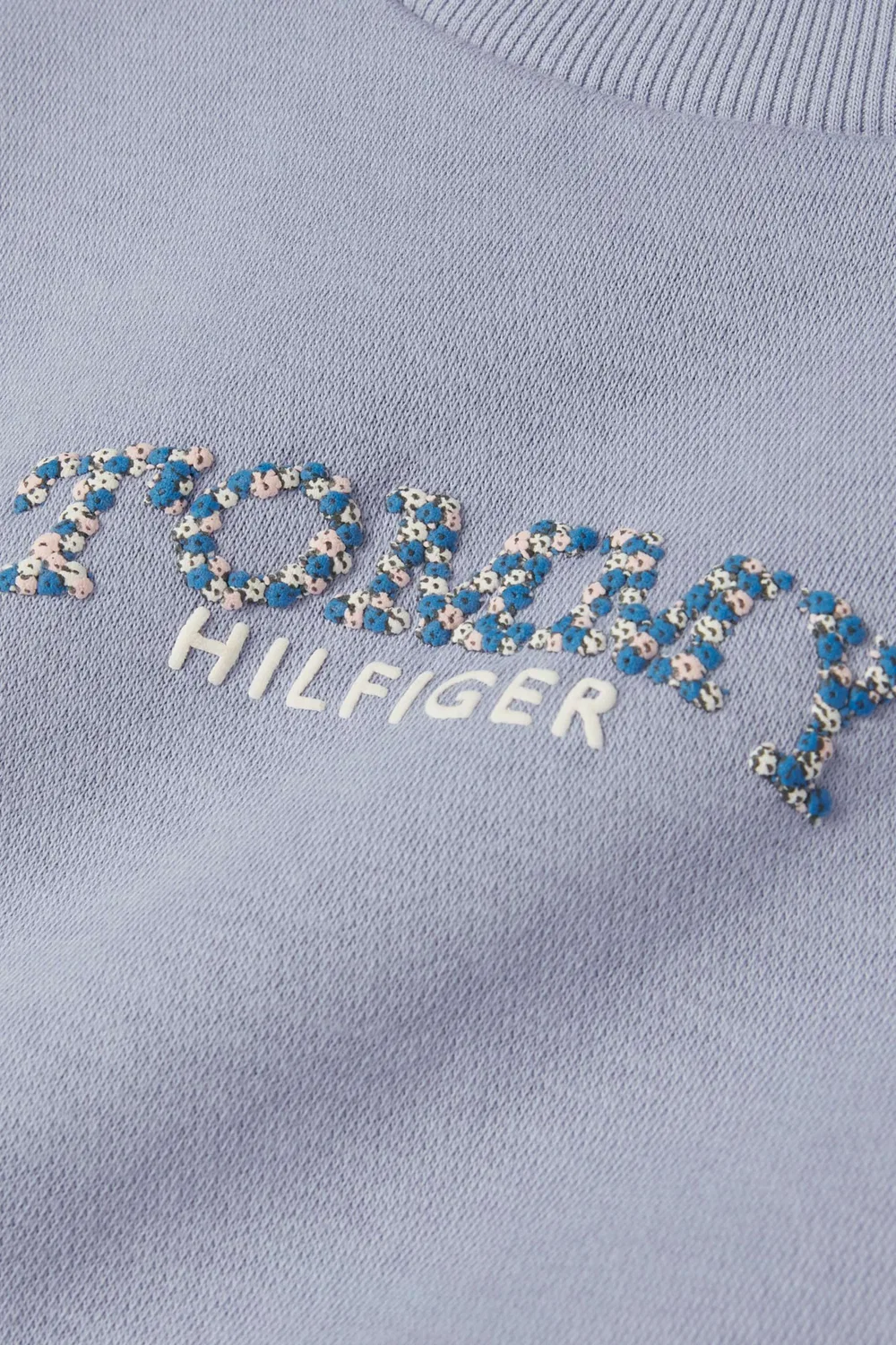 Платье из футера с принтом логотипа Tommy Hilfiger, фиолетовый — фото 3